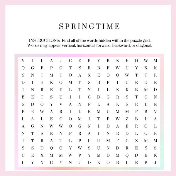 Springtime Free Puzzle Download