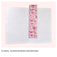 Load image into Gallery viewer, Floral Hummingbird Bookmark
