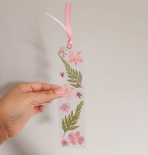 Load image into Gallery viewer, Pink Botanical Bookmark
